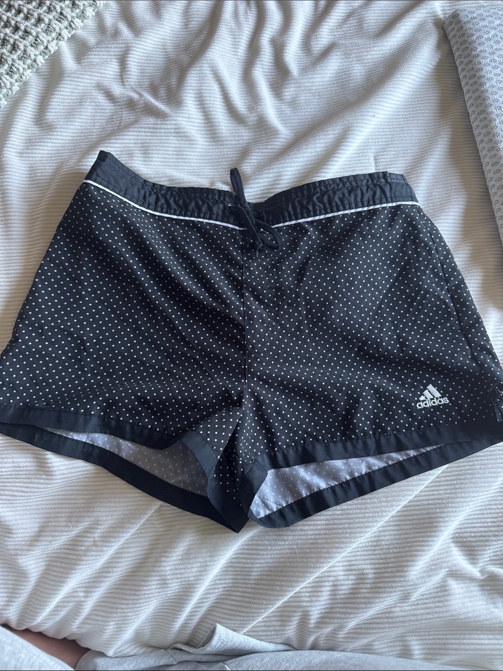 adidas Black Polka Dot Athletic Shorts